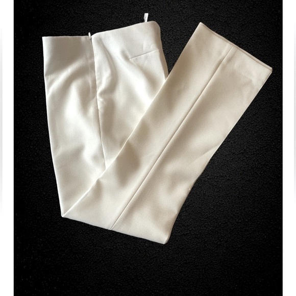 ZARA FLARED HIGH WAISTED PANTS  WHITE SIZE- XS NWOT - Picture 10 of 12